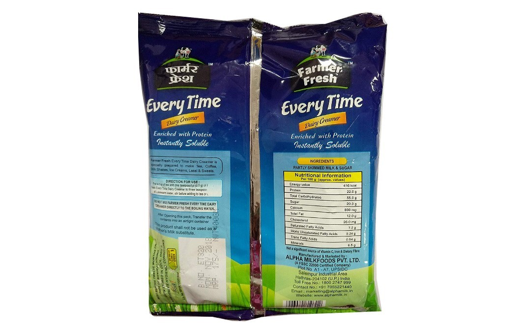 Farmer fresh Every Time Dairy Creamer   Pack  500 grams